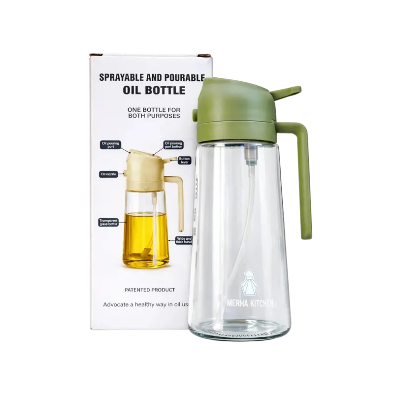 Olive Oil Sprayer and Dispenser Bottle